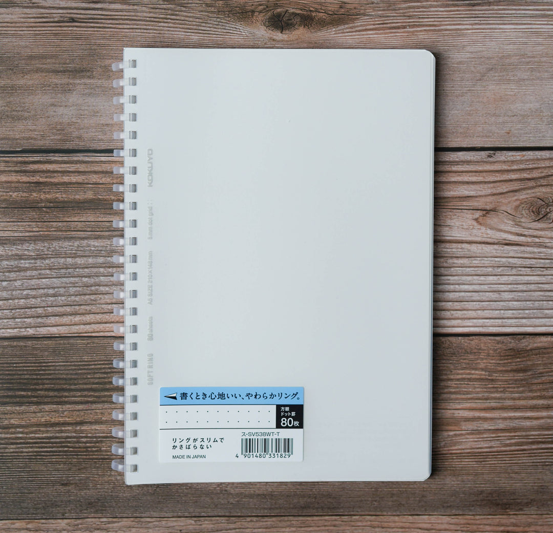 Kokuyo Softring Notebook Dotted - A5 Translucent