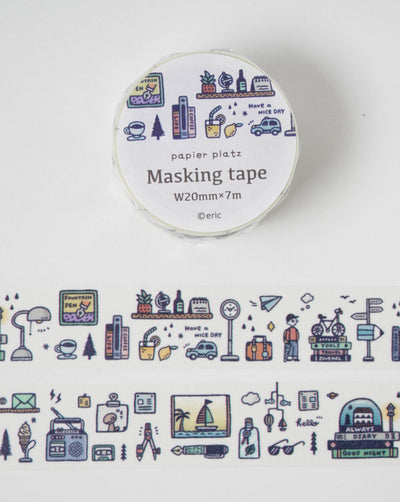 Papier Platz Eric Small Things Washi Tape - One Day