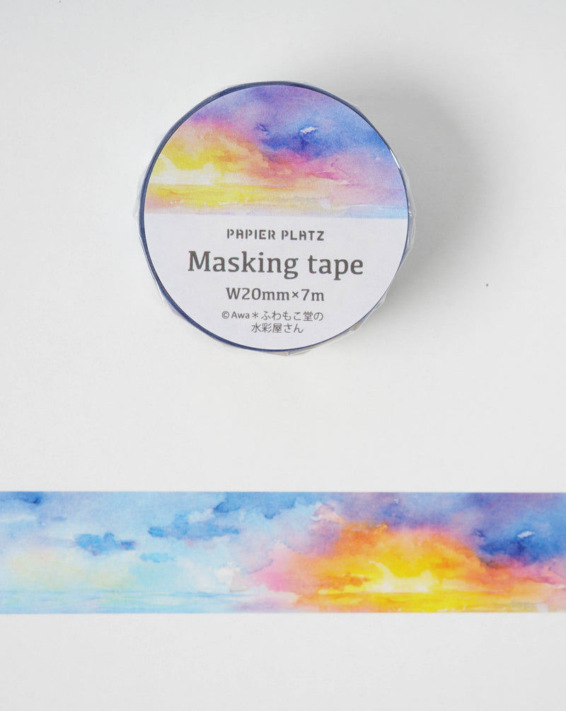 Papier Platz AWA Washi Tape - Panorama Sky