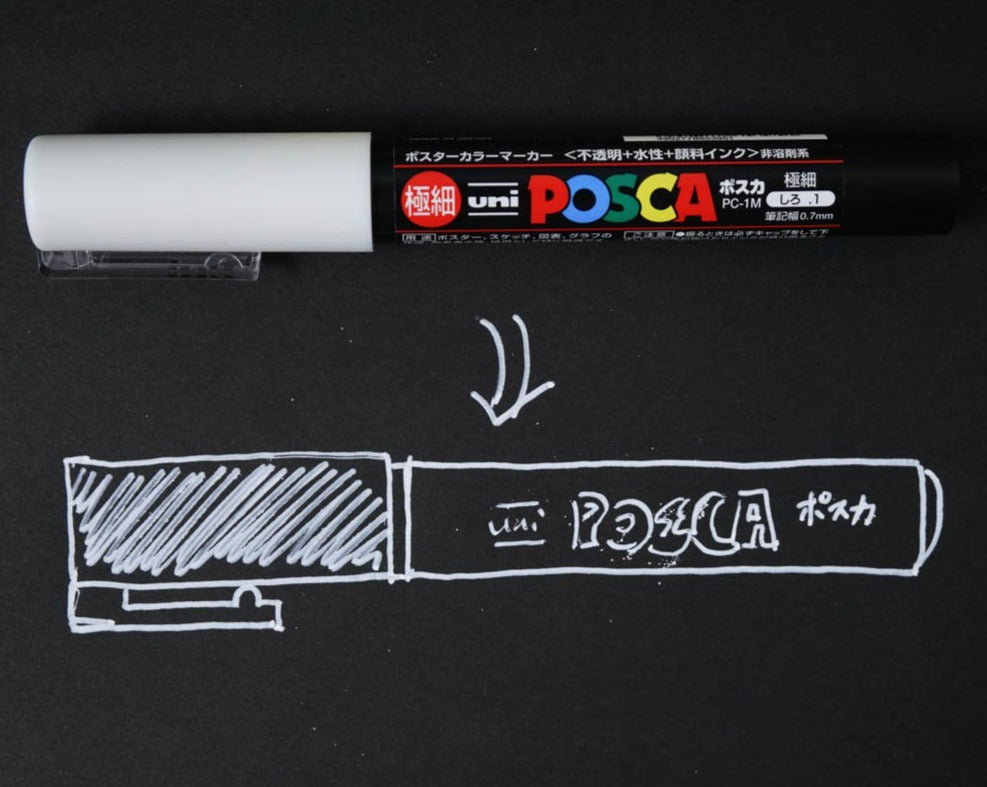 Uni Posca Paint Marker Extra Fine - White