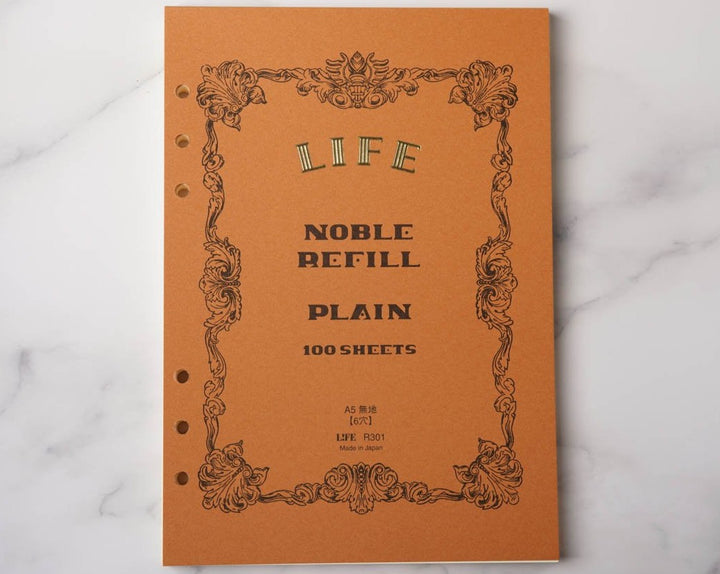 Life Noble Planner Refill Blank - A5 inserts for 6-hole planners