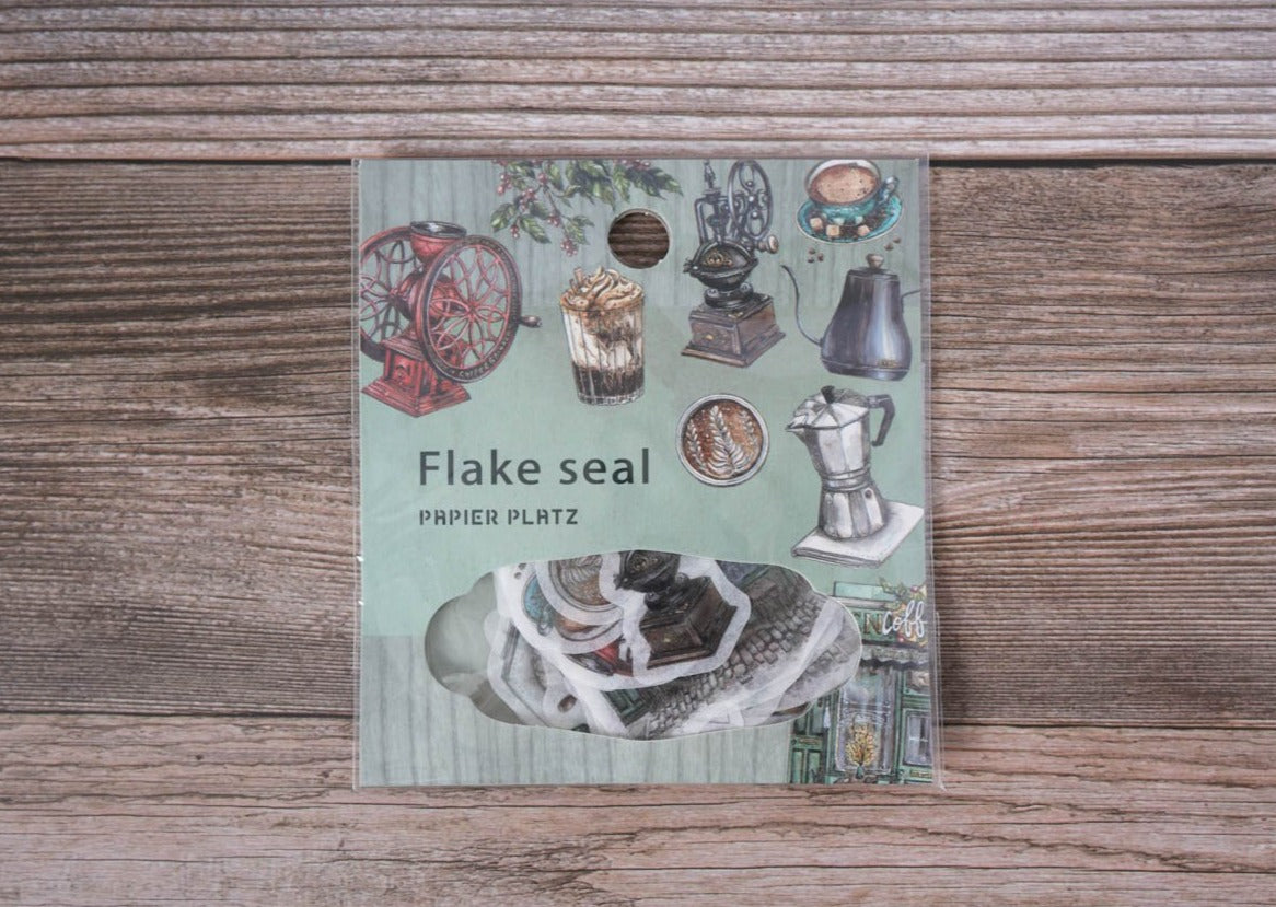 Papier Platz Lin Chia Ning Flake Seal - Coffee Shop 