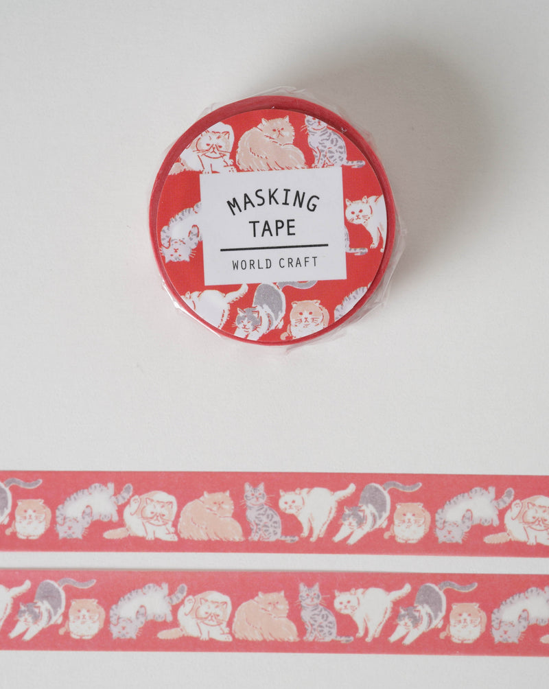 World Craft Masking Tape - Cat Patterns