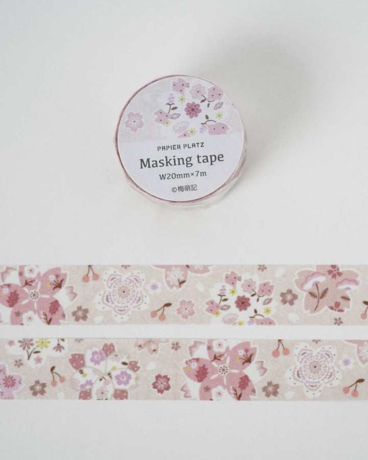 Papier Platz Umemo Egi. Washi Tape - Sakura