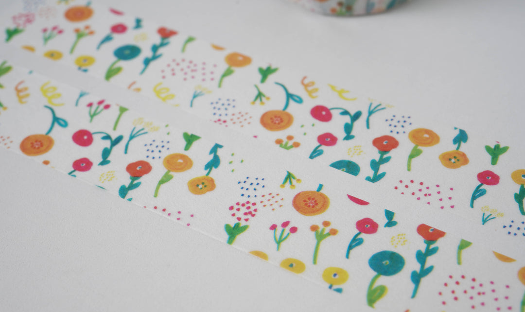 Papier Platz Kurogoma. Washi Tape - Flowers