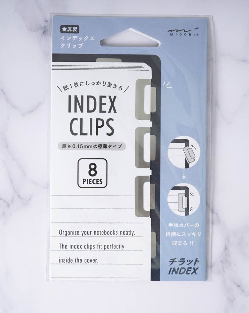 Chiratto Index Clips - Silver
