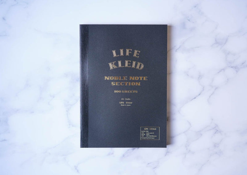 KLEID X LIFE NOBLE NOTE A5 - BLACK - CREAM PAPER