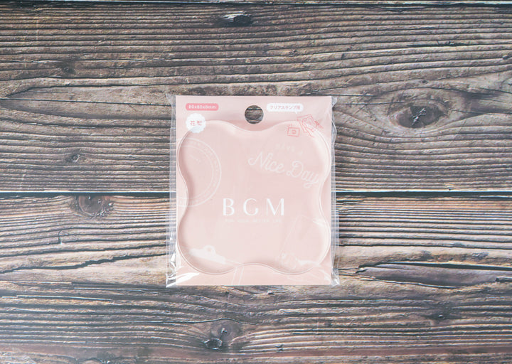 BGM Clear Acrylic Stamp Block - Flower Shape