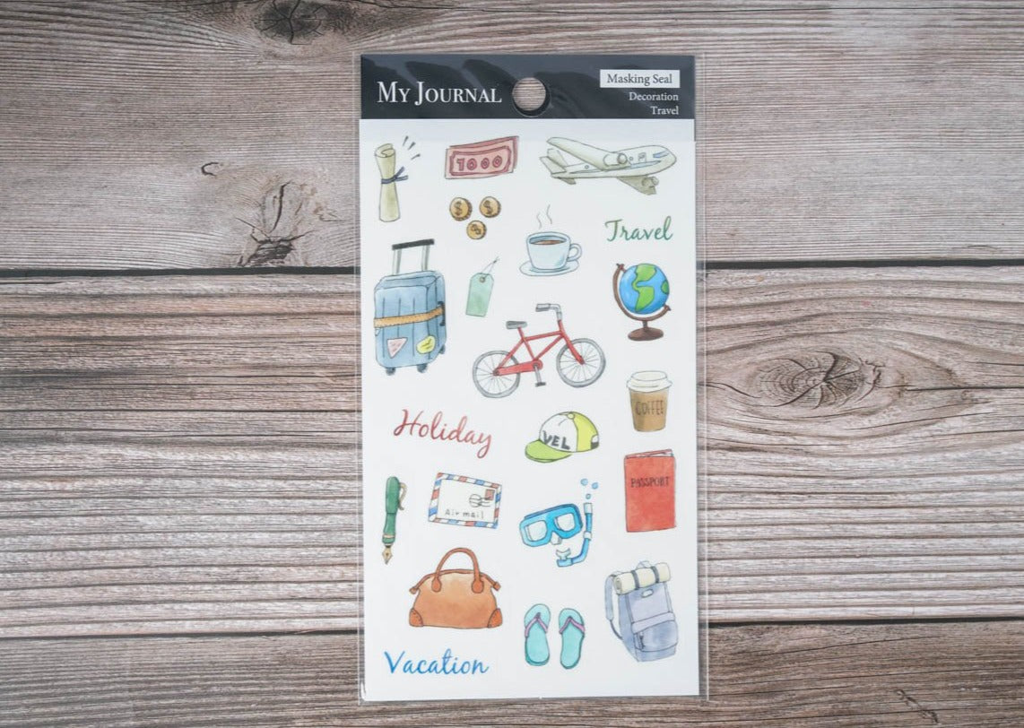 Pine Book My Journal Stickers - Travel 