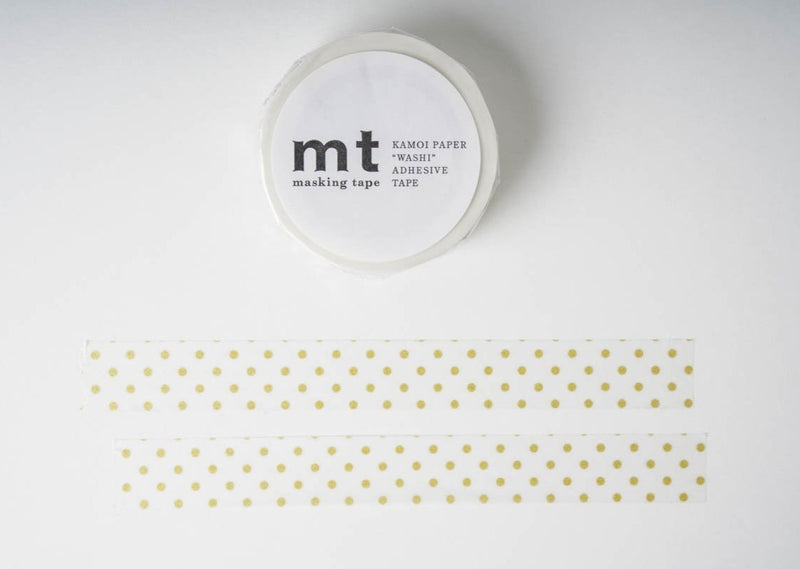 MT Washi Tape - Gold Dots S 