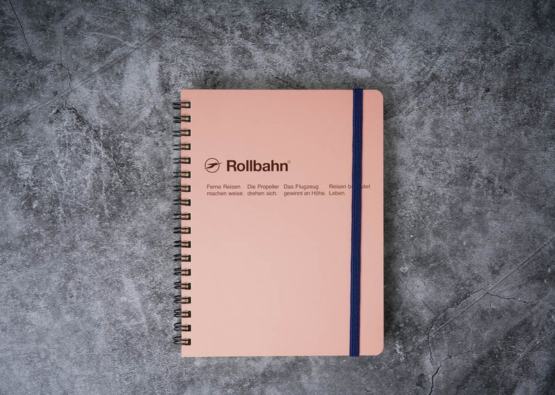 Rollbahn Notebook - Blush Pink Large