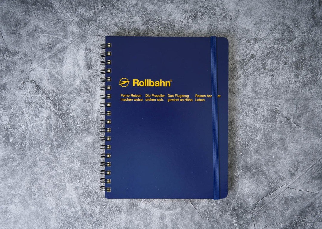Rollbahn Notebook Large - Dark blue