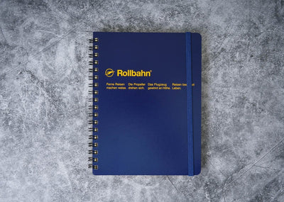 Rollbahn Notebook Large - Dark blue