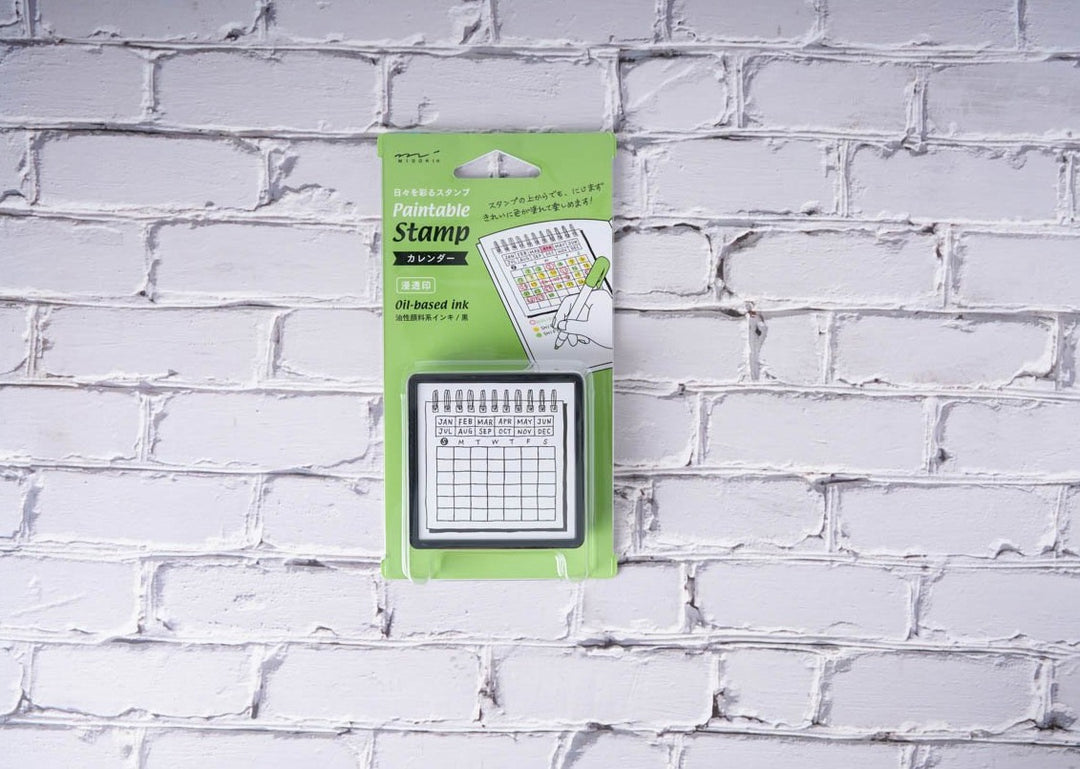 Midori Paintable Stamp - Oil-based Ink Calendar