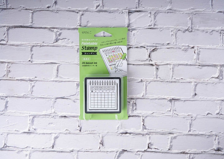 Midori Paintable Stamp - Oil-based Ink Calendar