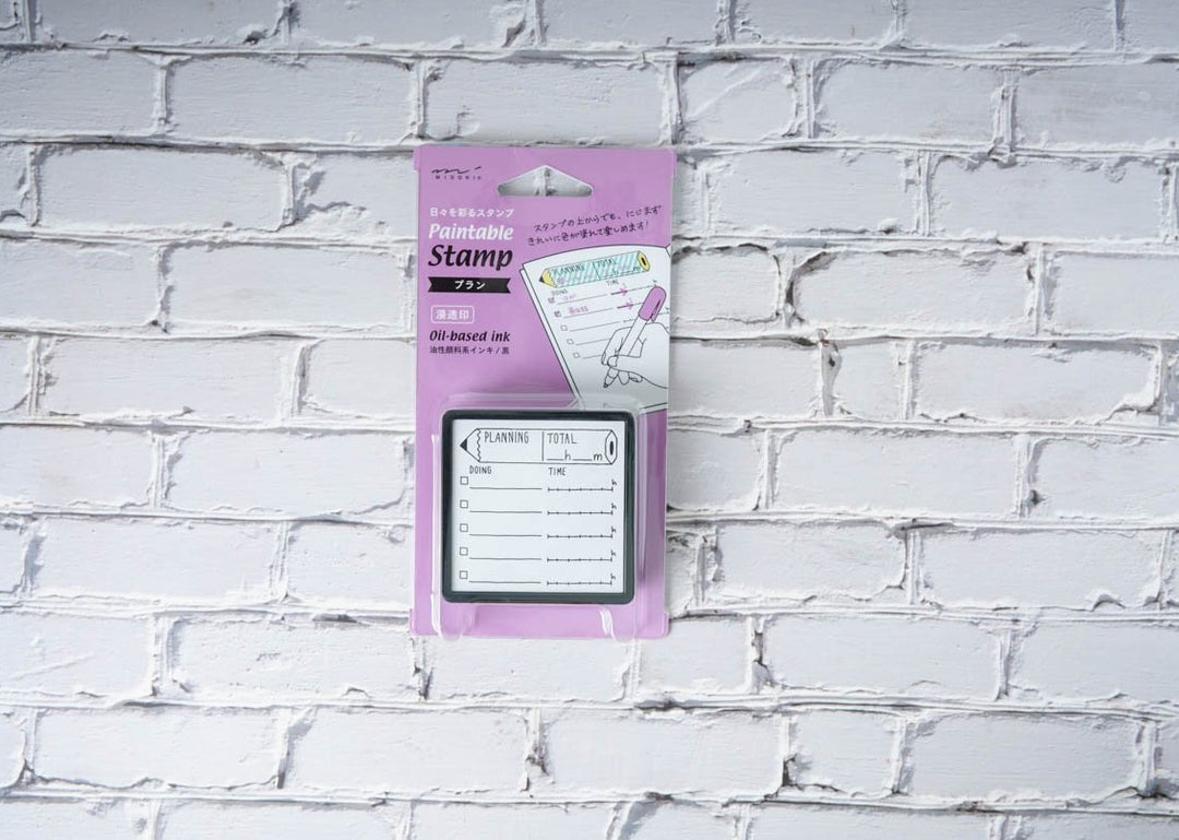 Midori Paintable Stamp - Oil-based Ink Plan