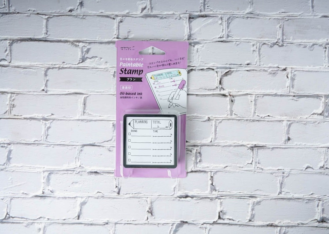 Midori Paintable Stamp - Oil-based Ink Plan