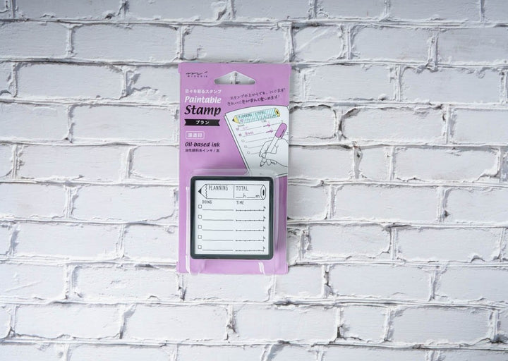 Midori Paintable Stamp - Oil-based Ink Plan
