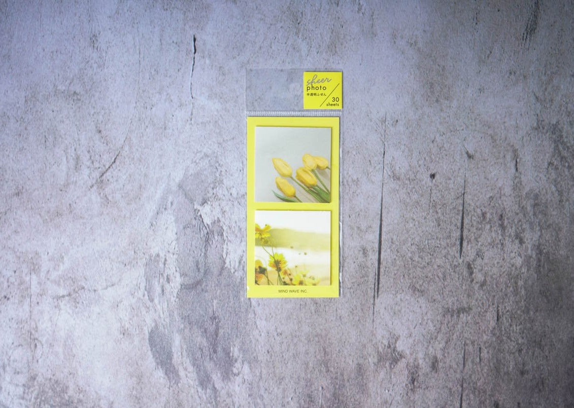 Mind Wave Sheer Photo Sticker Note - Lemon