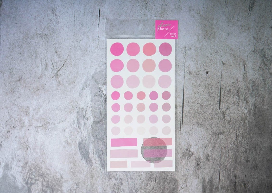 Mind Wave Sheer Photo Color Seal - Pink