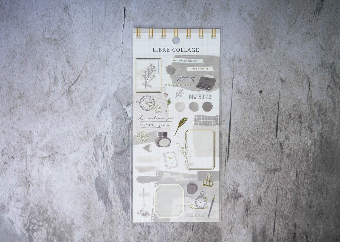 Mind Wave Libre Collage - Grey