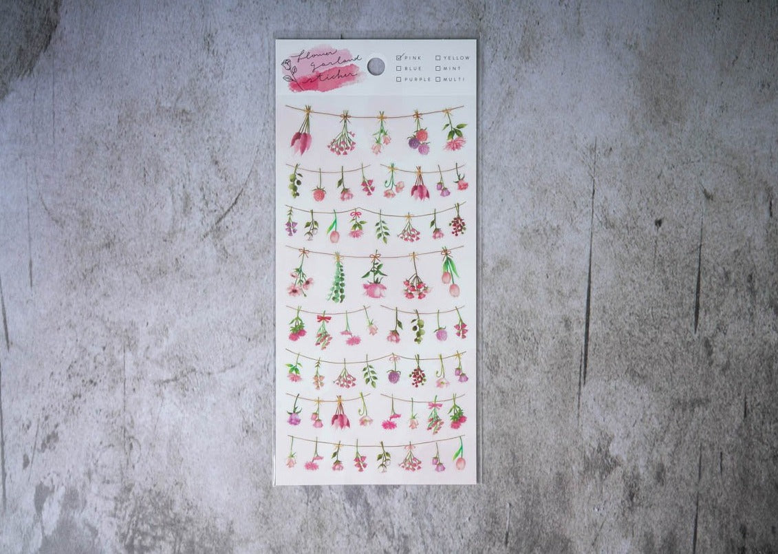 Mind Wave Flower Stickers - Pink 
