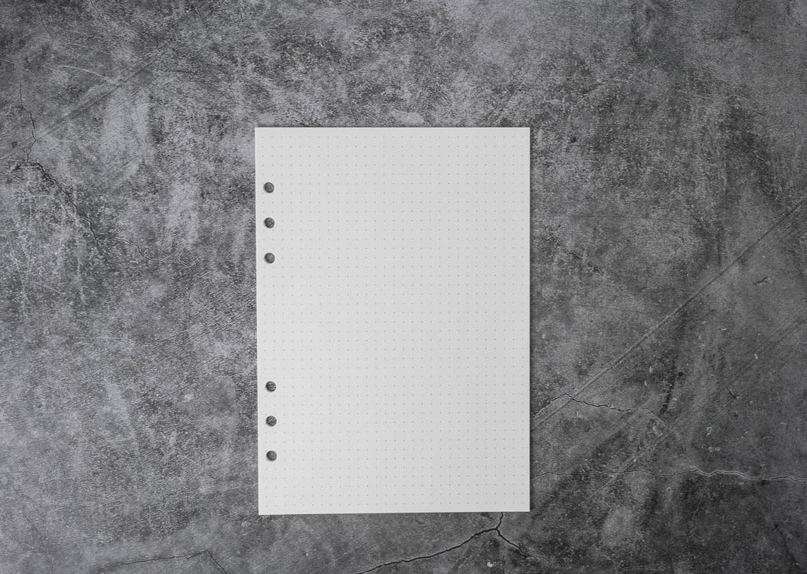 Mark's A5 Planner Inserts - Dotted Memo Brown