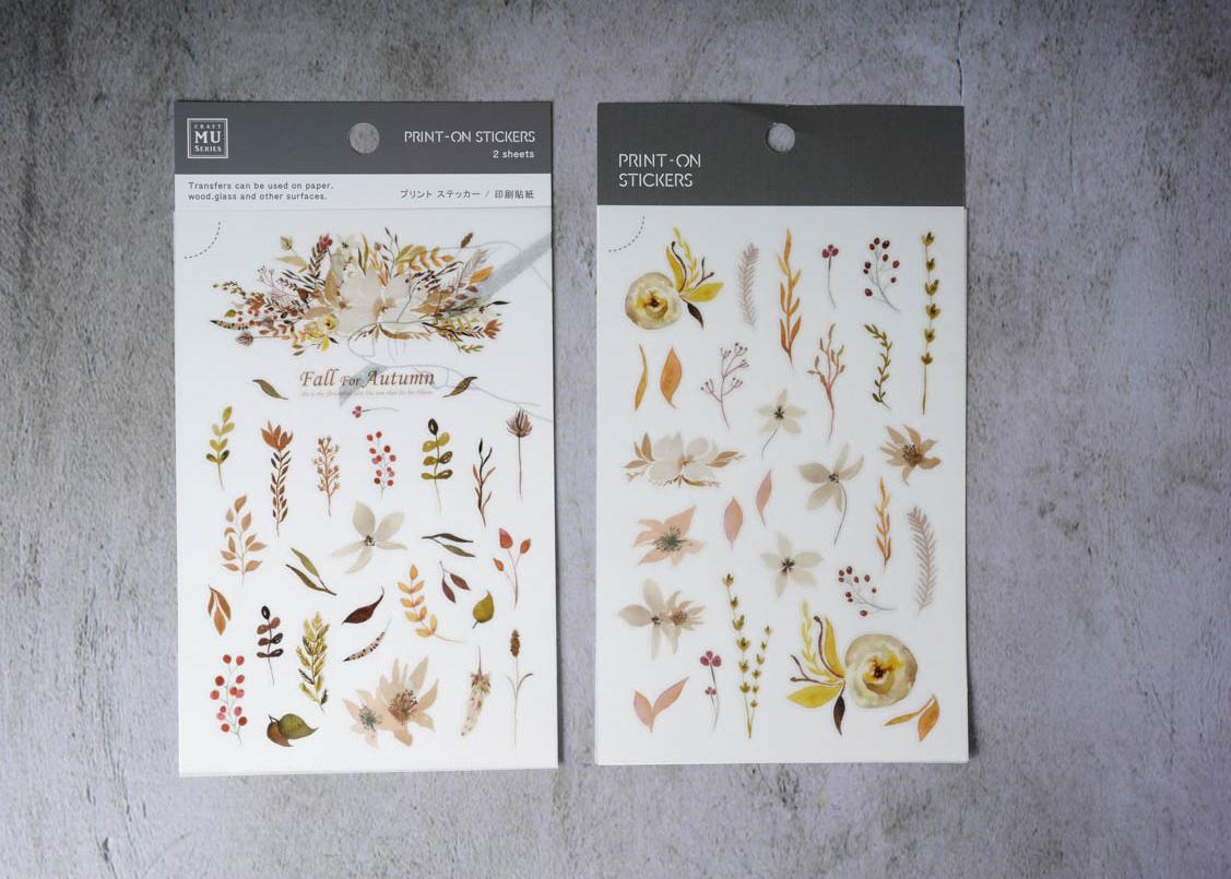 MU Print-on Stickers - Fall - No. 045