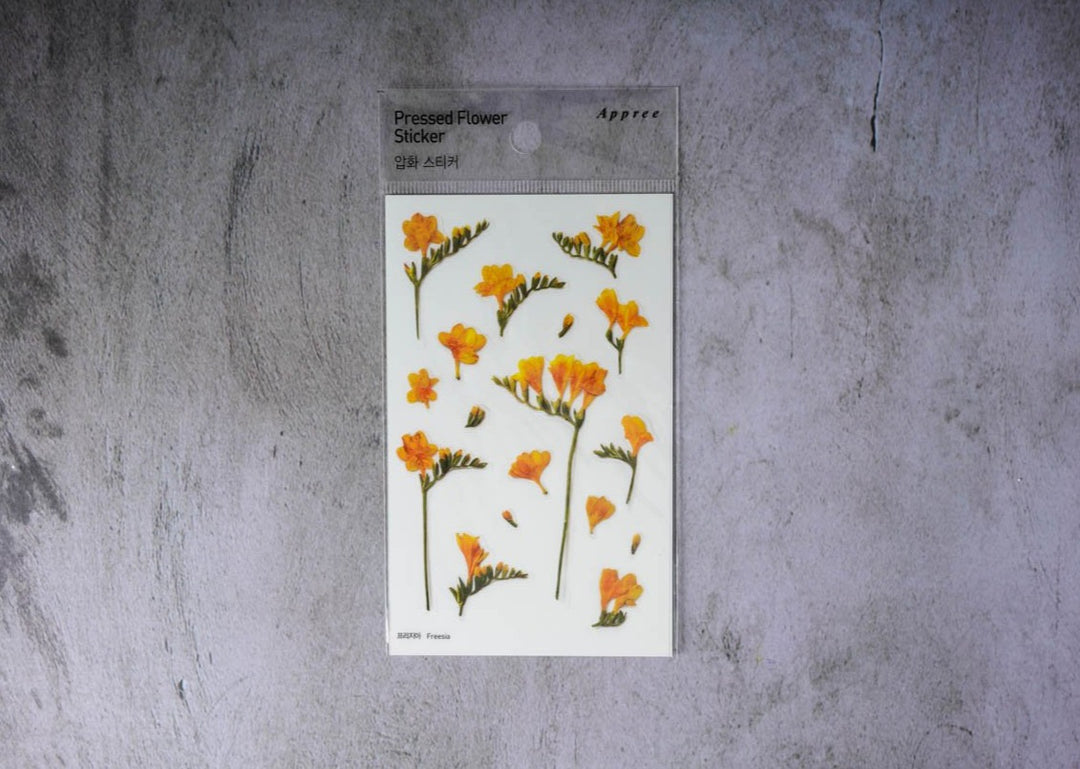 Appree Pressed Flower Stickers - Freesia
