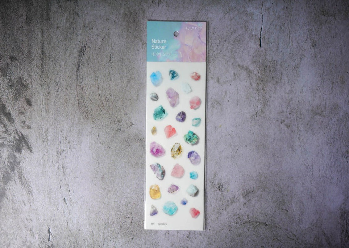 Appree Nature Stickers - Gemstone