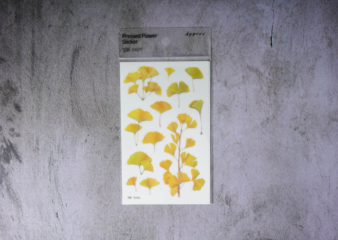 Appree Pressed Flower Stickers - Ginkgo