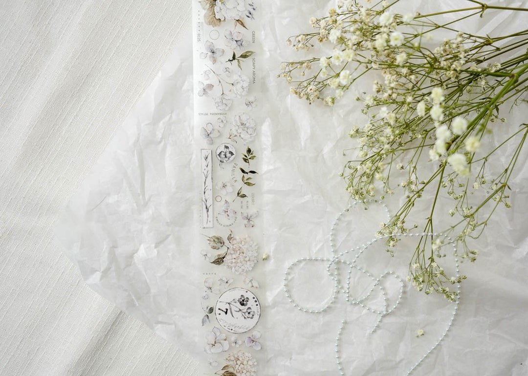 Freckles Tea Leaf Series PET Tape - Green Leaf 