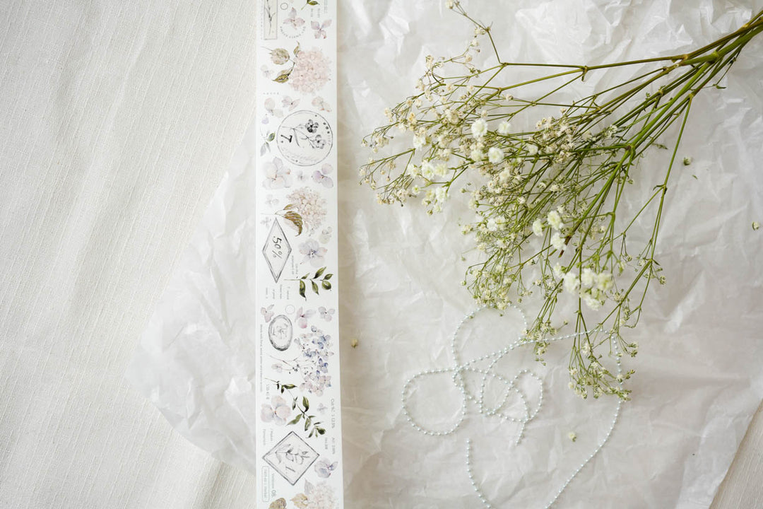 Freckles Tea Leaf Series Washi Tape - Green Leaf 