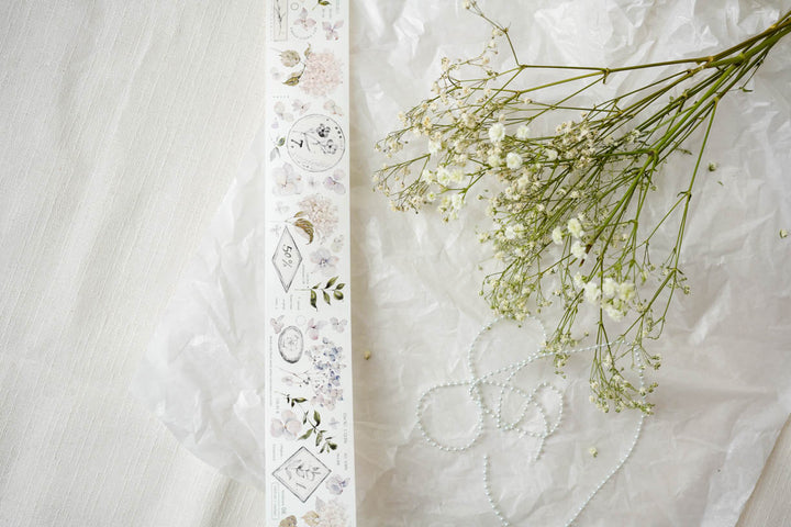 Freckles Tea Leaf Series Washi Tape - Green Leaf 