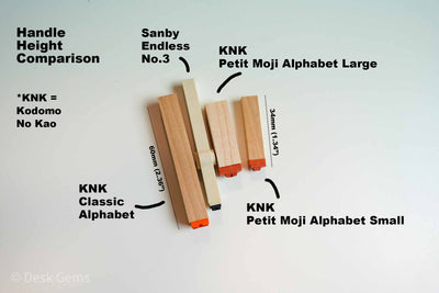 Alphabet Stamps Comparison Sanby and Kodomo No Kao