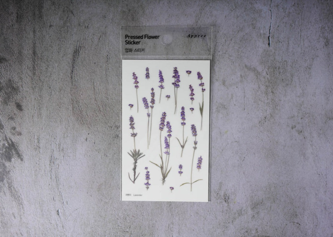 Appree Pressed Flower Stickers - Lavender
