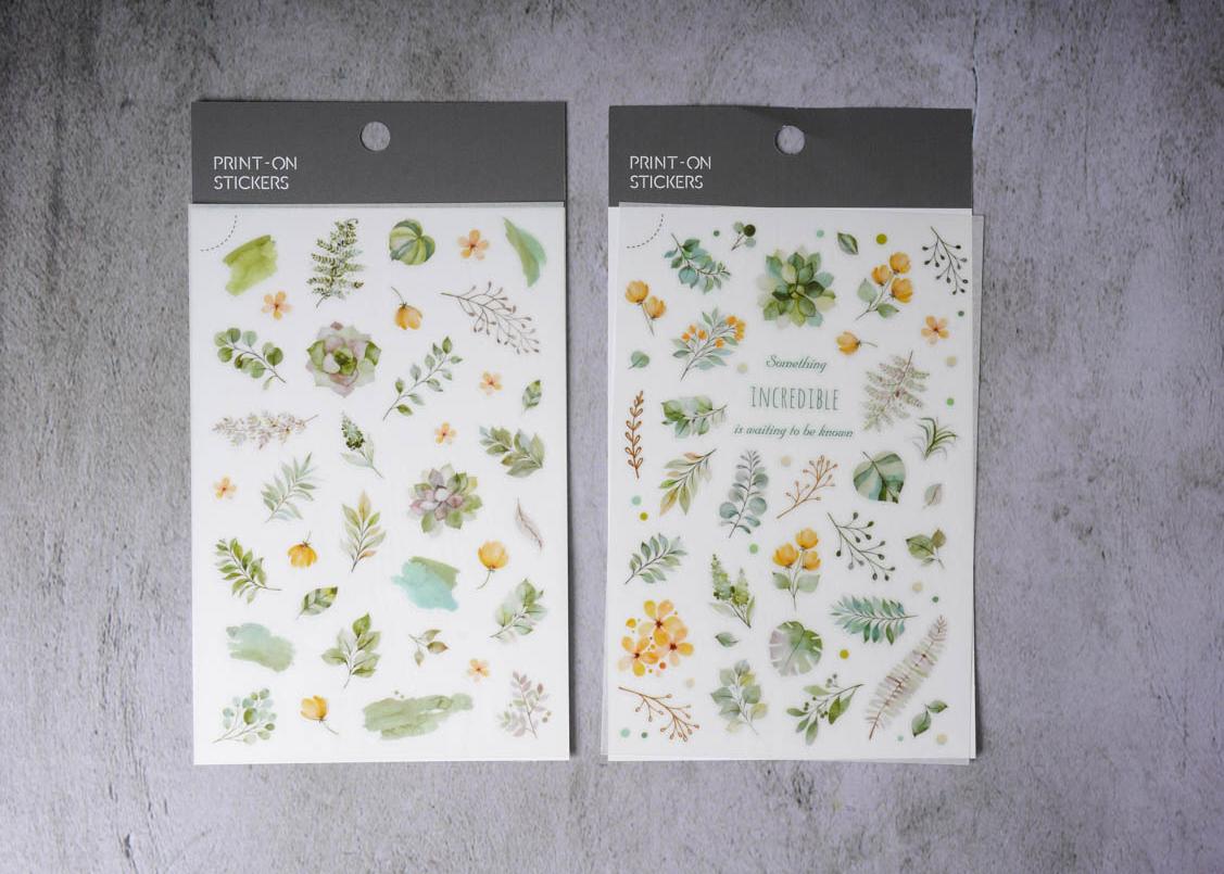 MU Print-on Stickers - Leaves - No. 123