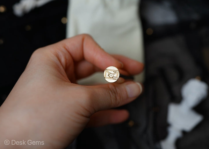 LCN Dual-Tip Brass Wax Seal Stamp - Letters 