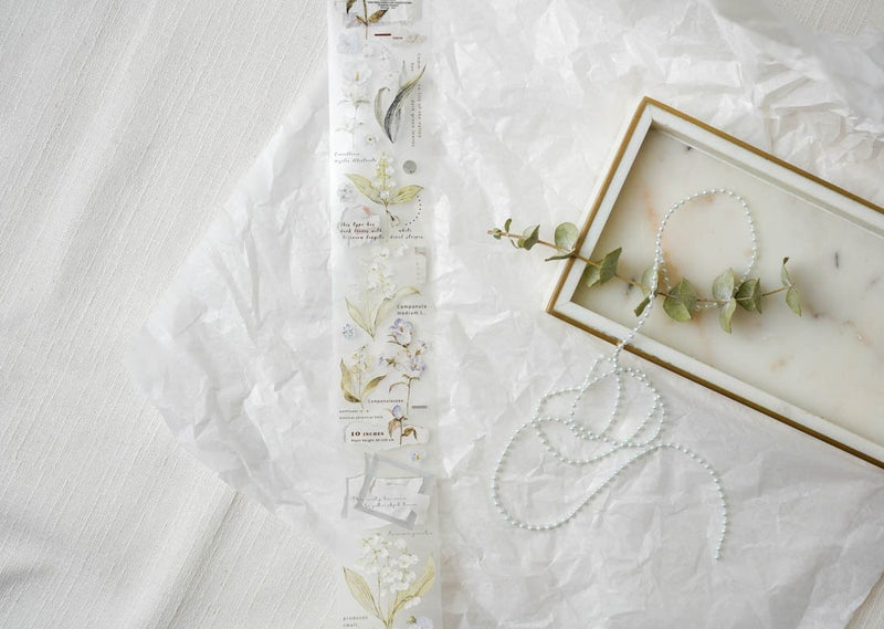 Freckles Tea Leaf Series PET Tape - Lily of the Valley 