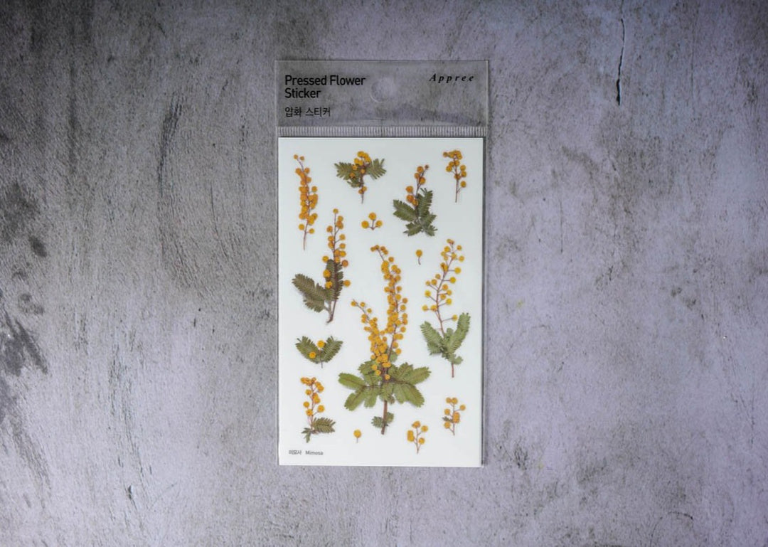 Appree Pressed Flower Stickers - Mimosa