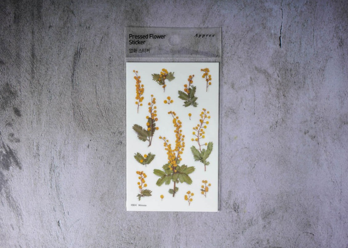 Appree Pressed Flower Stickers - Mimosa
