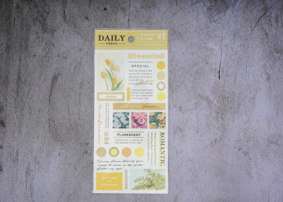 Mind Wave Daily Press Stickers - Romantic Flower
