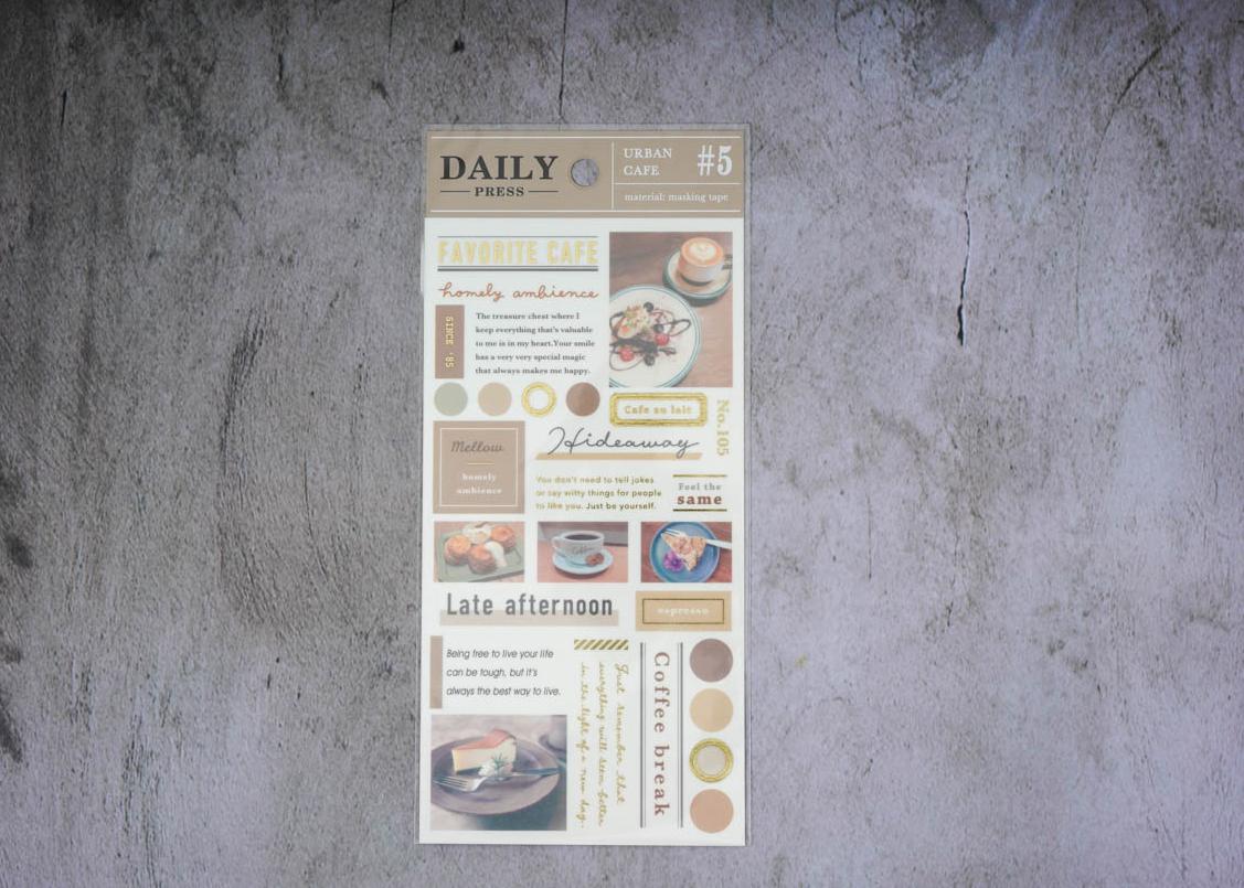 Mind Wave Daily Press Stickers - Urban Cafe