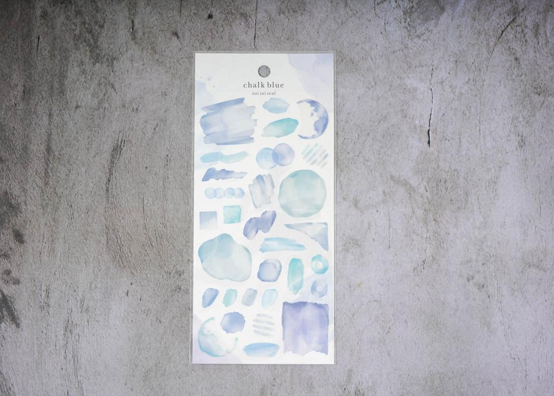 Mind Wave Watercolor Seals - Blue