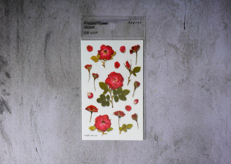 Appree Pressed Flower Stickers - Mini rose