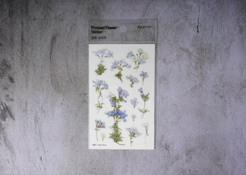 Appree Pressed Flower Stickers - Moss phlox