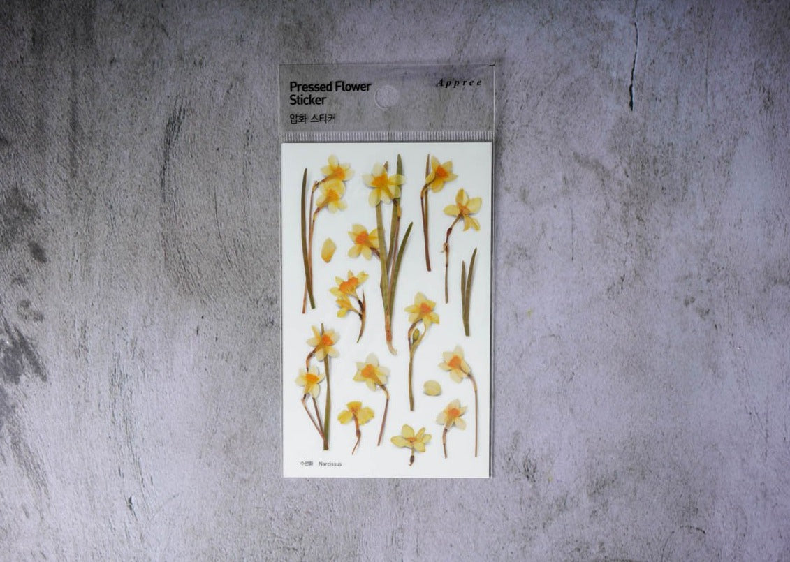 Appree Pressed Flower Stickers - Narcissus