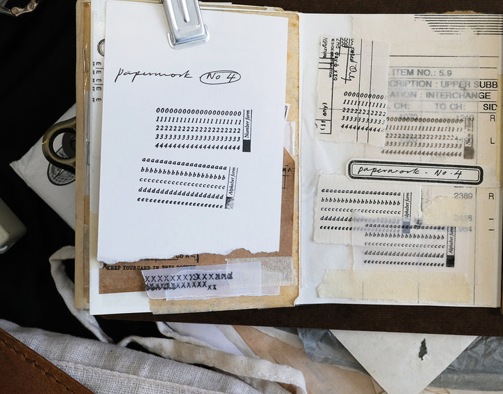 Kurukynki Paperwork Rubber Stamp Set - No. 4 