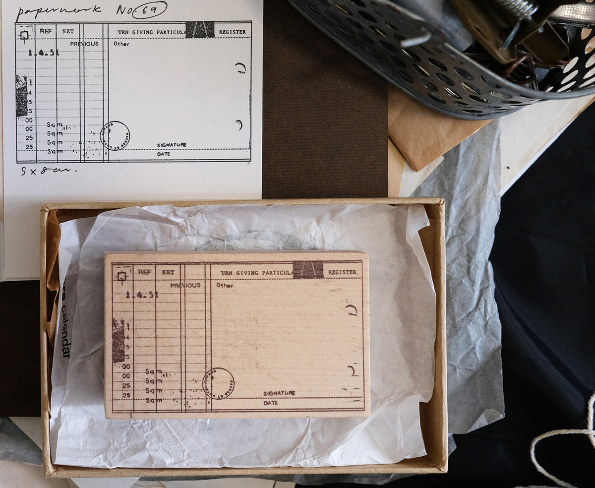 Kurukynki Paperwork Rubber Stamp - No. 6 a