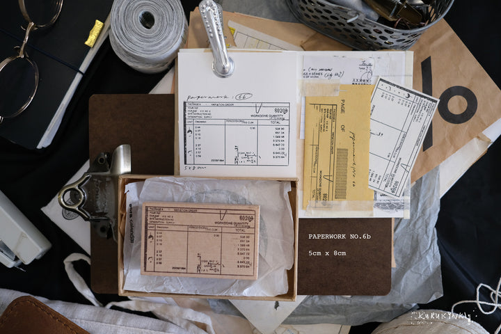 Kurukynki Paperwork Rubber Stamp - No. 6 b